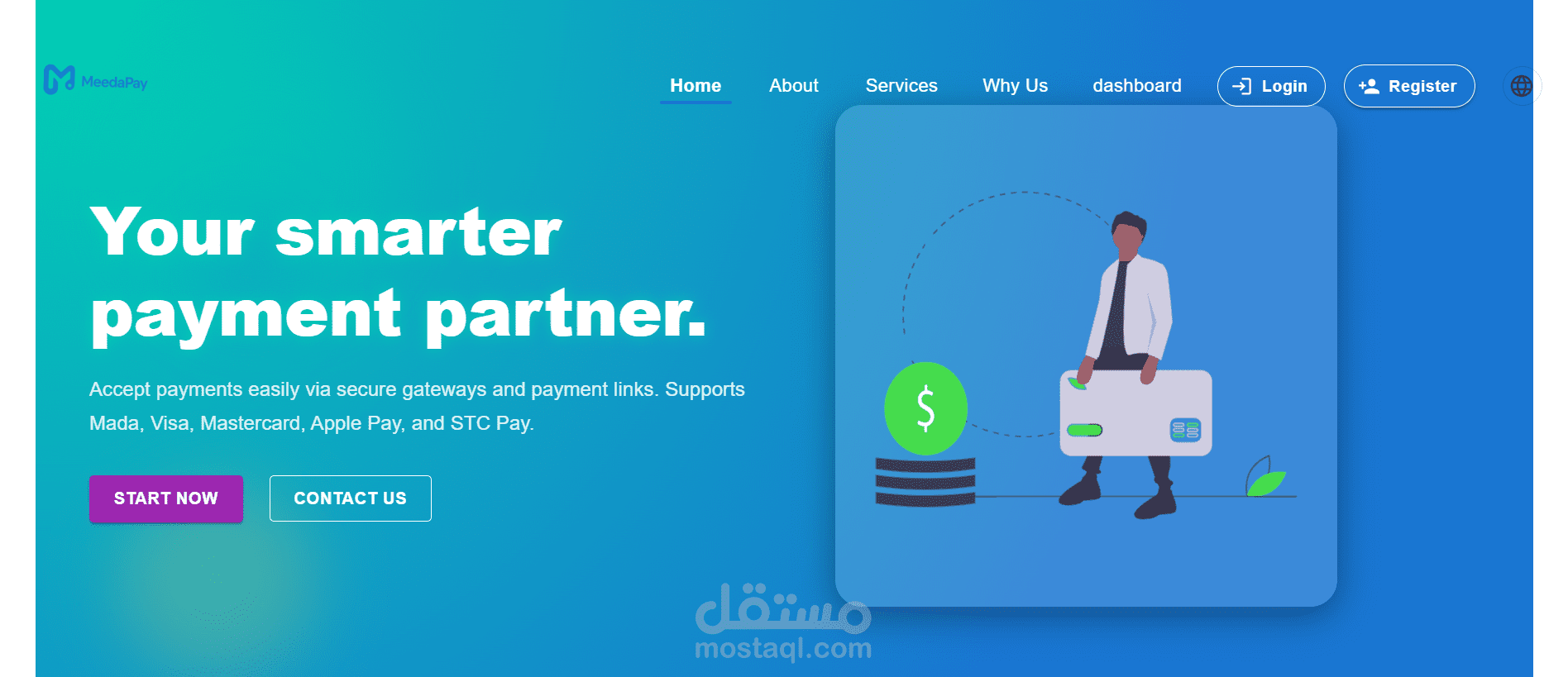 لوحة تحكم لإدارة الفواتير والمستخدمين باستخدام Laravel وReact