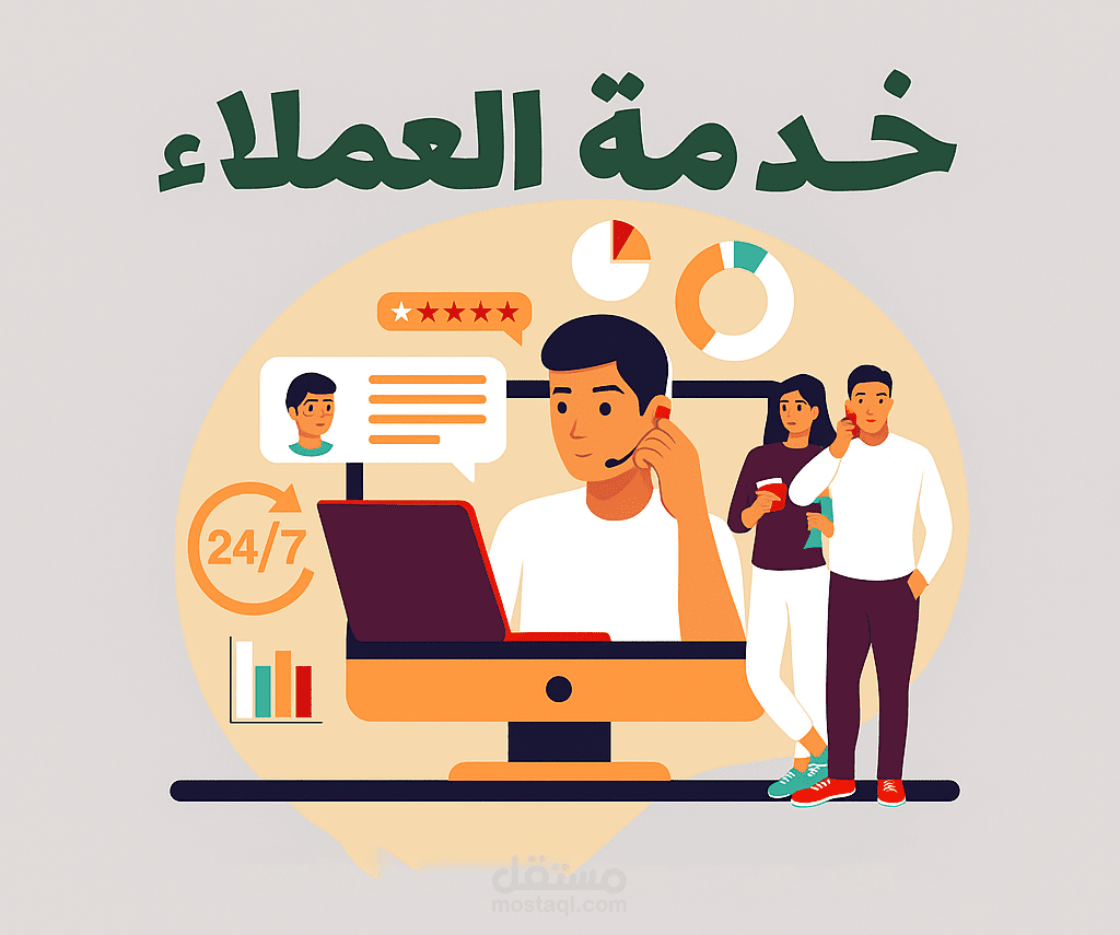 خدمة عملاء ومتابعة الطلبات احترافية وسرعة استجابة