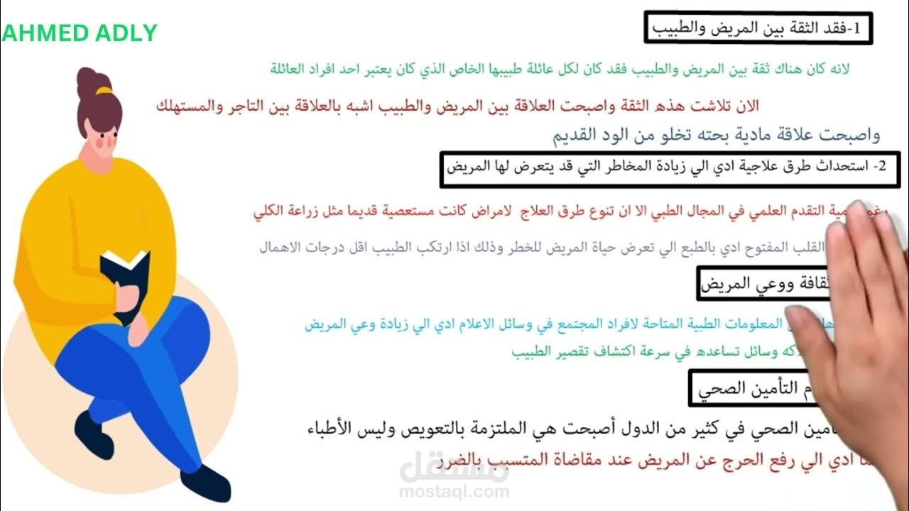 ملخص كتاب مدي حق المريض في قبول او رفض العمل الطبي ( المقدمة والأهداف )