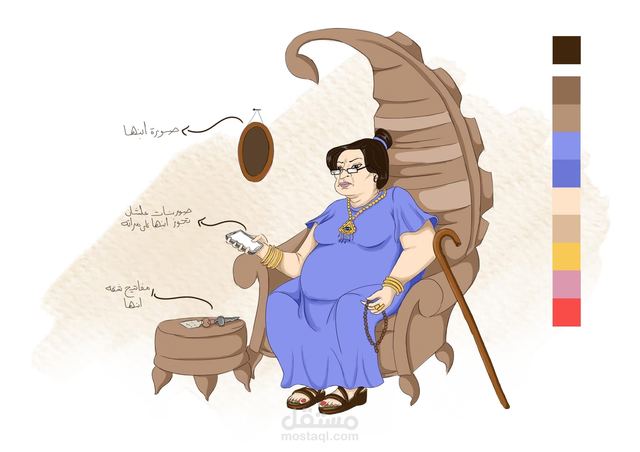 تصميم شخصيه لفيلم كارتون ثنائي الابعاد