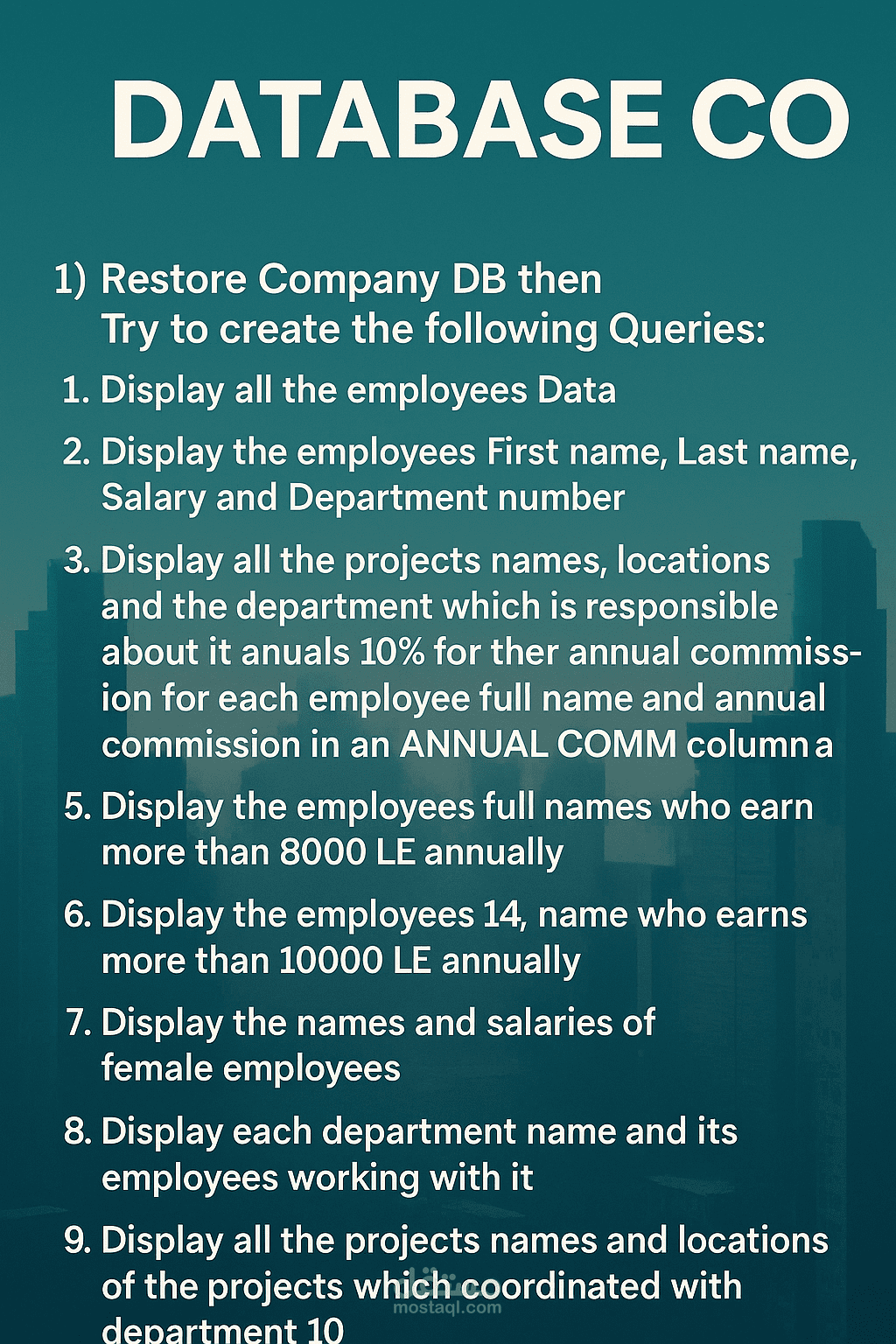 Company Database retrieve