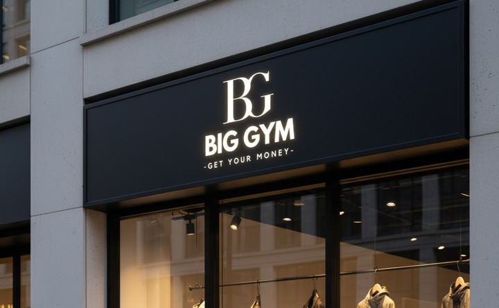 شعار BG للملابس.