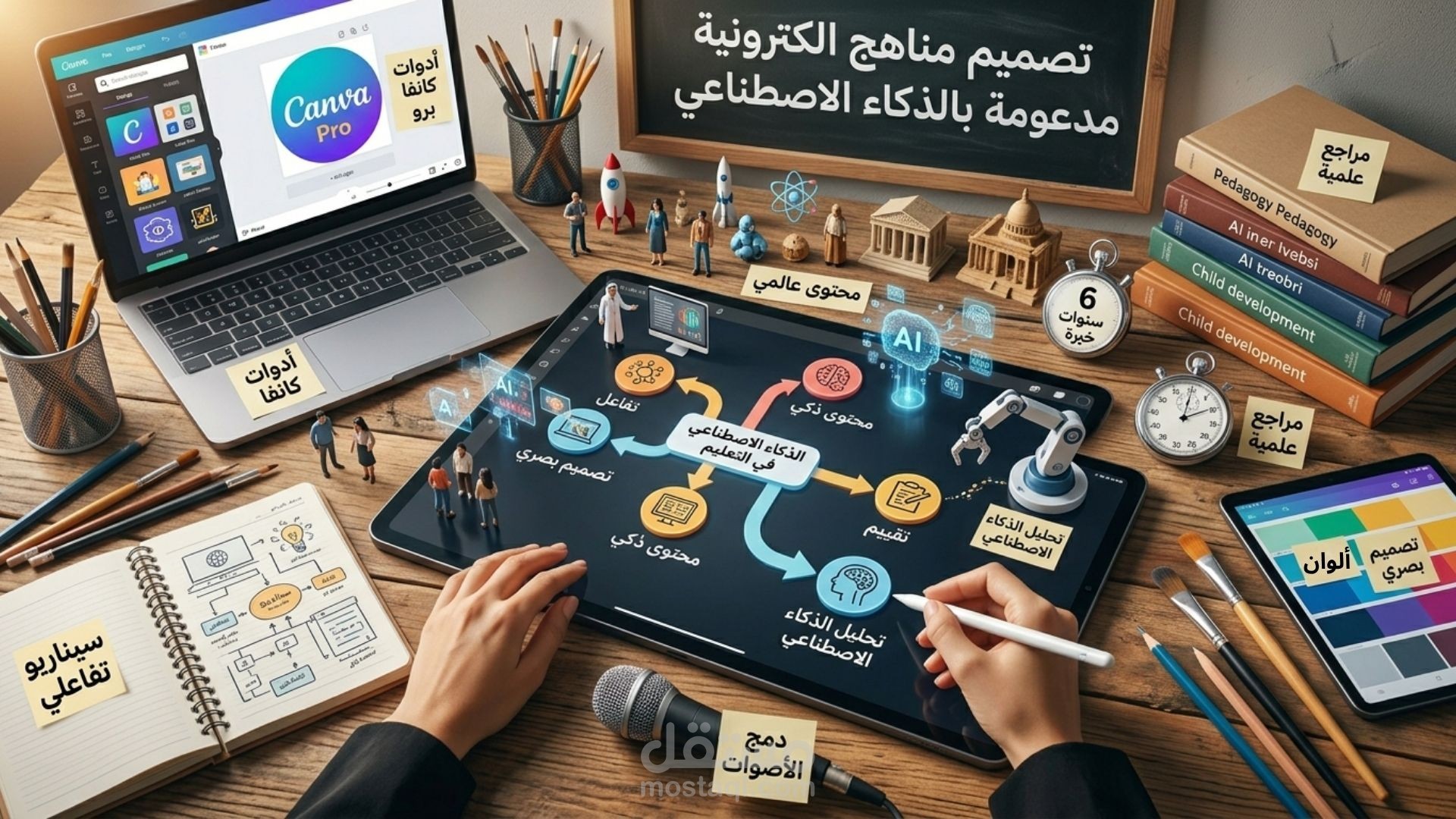 حوّل مناهجك لرحلة ممتعة: تصميم مناهج تعليمية الكترونية مدعومة بالذكاء الاصطناعي