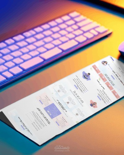 تصميم صفحة هبوط لموقع الكتروني