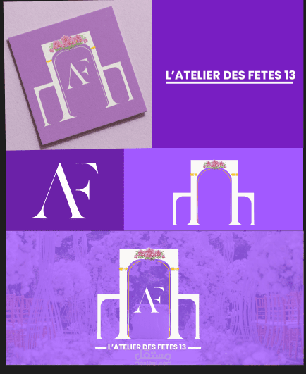 تصميم شعارات أنيقة لورش تنظيم حفلات