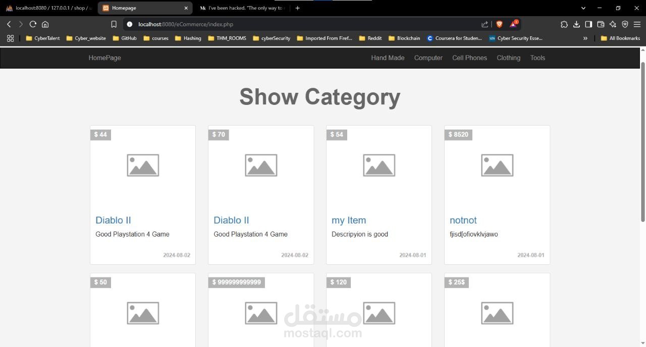E-Commerce website