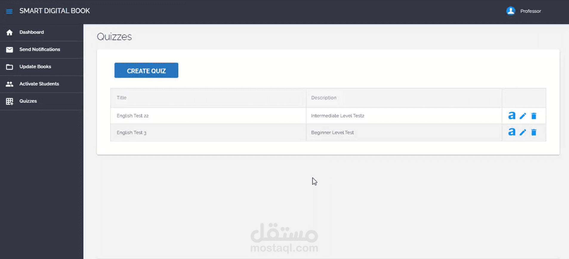 University Management System – Quiz Module