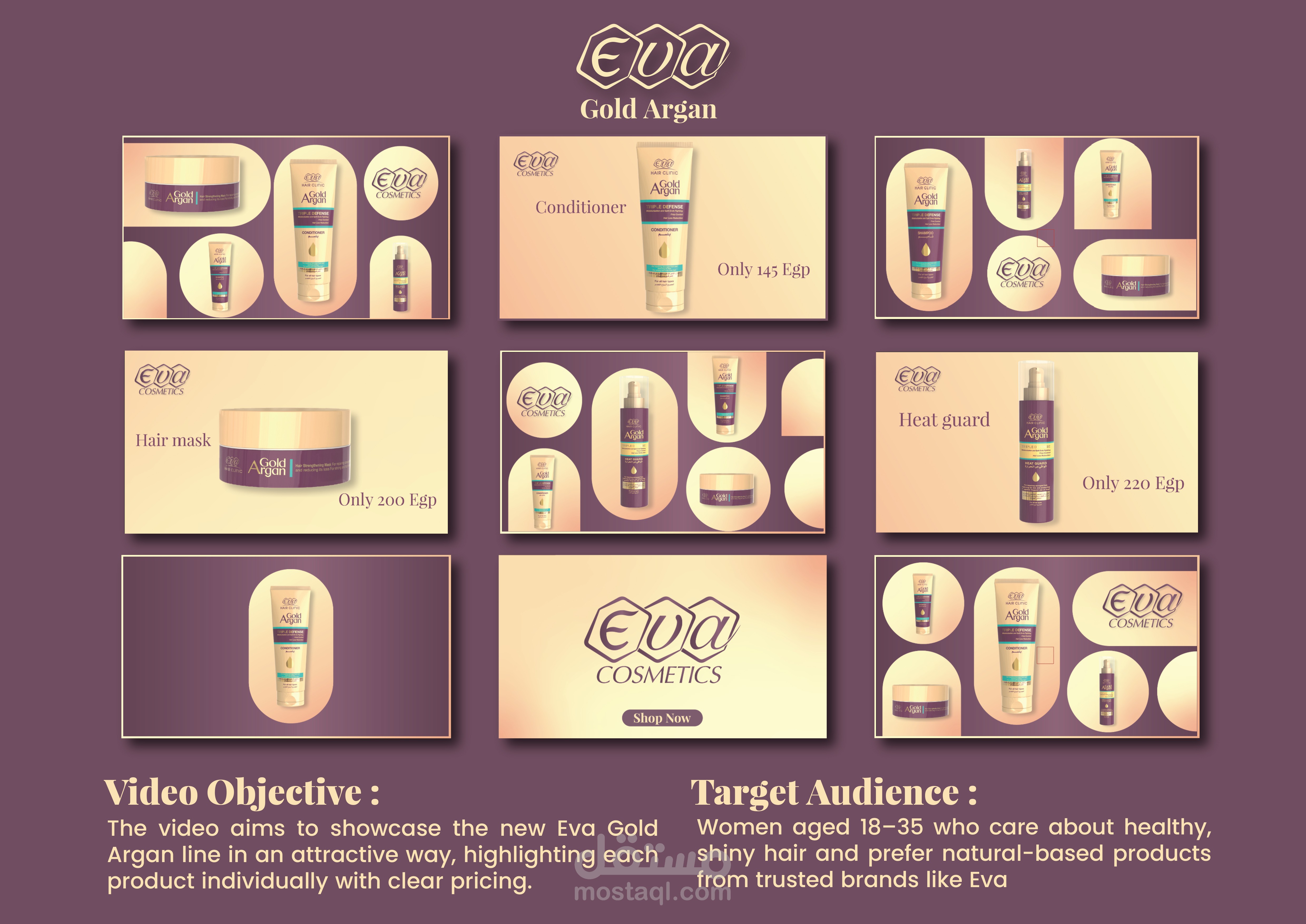 Eva Gold Argan – Motion Graphic Ad