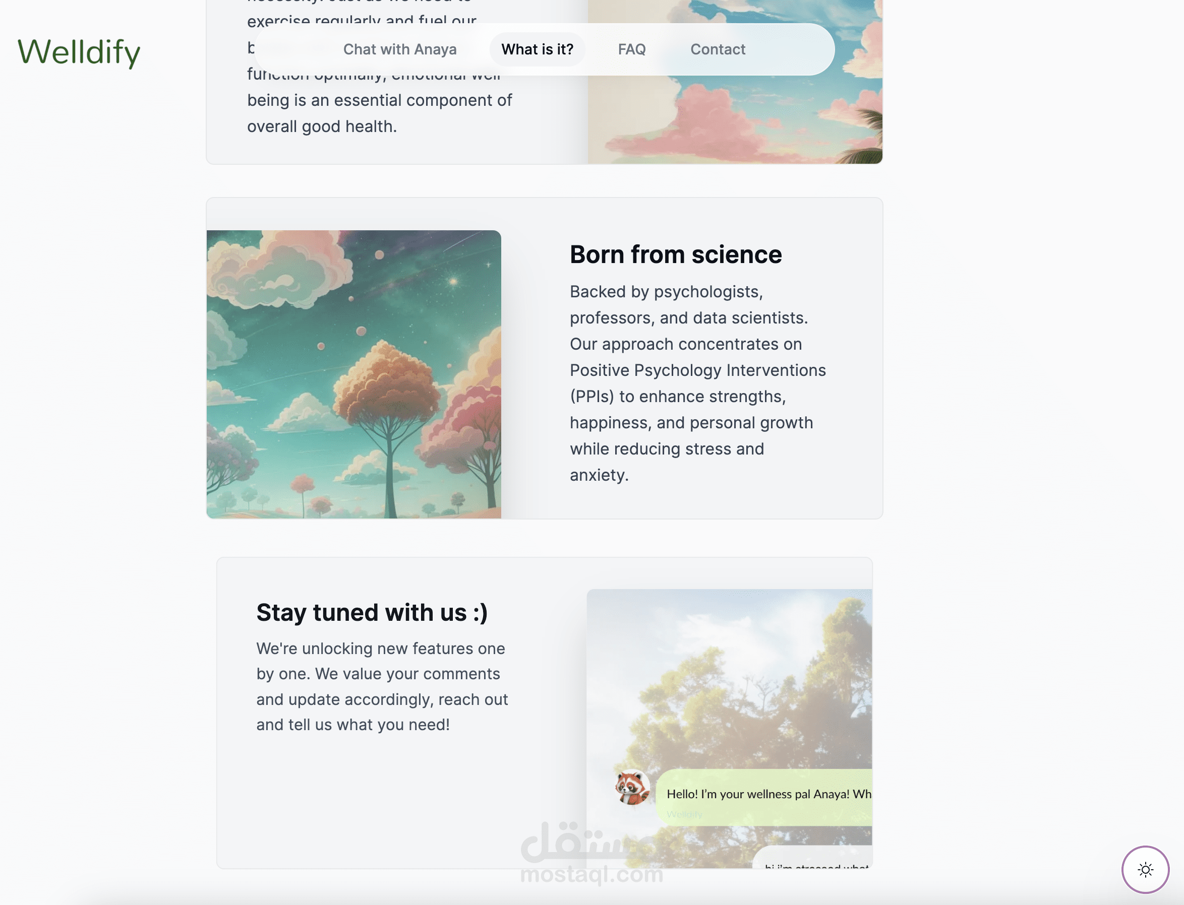 ًWelldify (Landing Page)