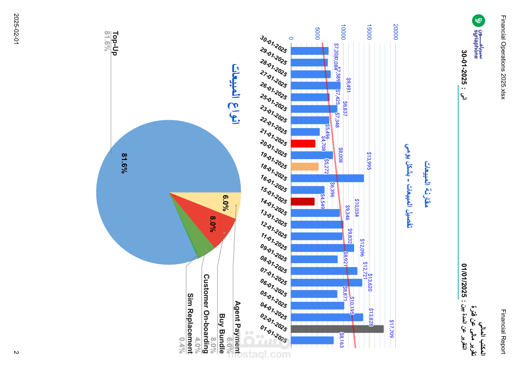 تقرير مالي