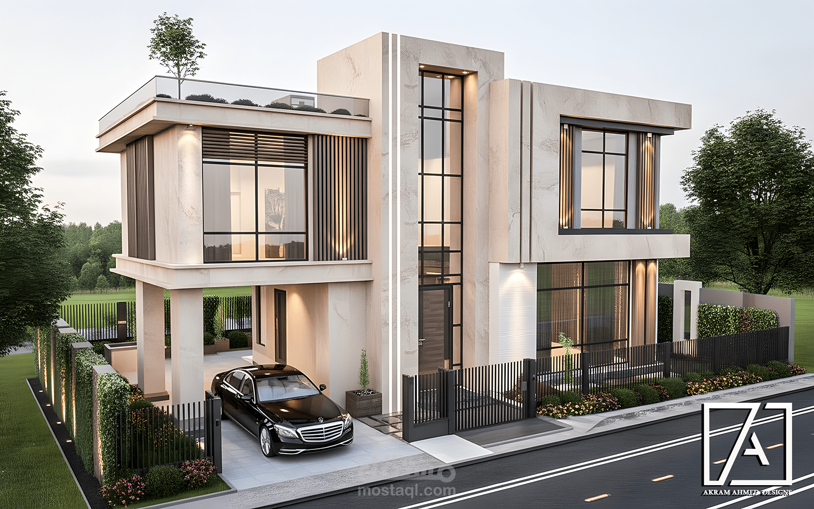 فيلا مودرن بتصميم معاصر