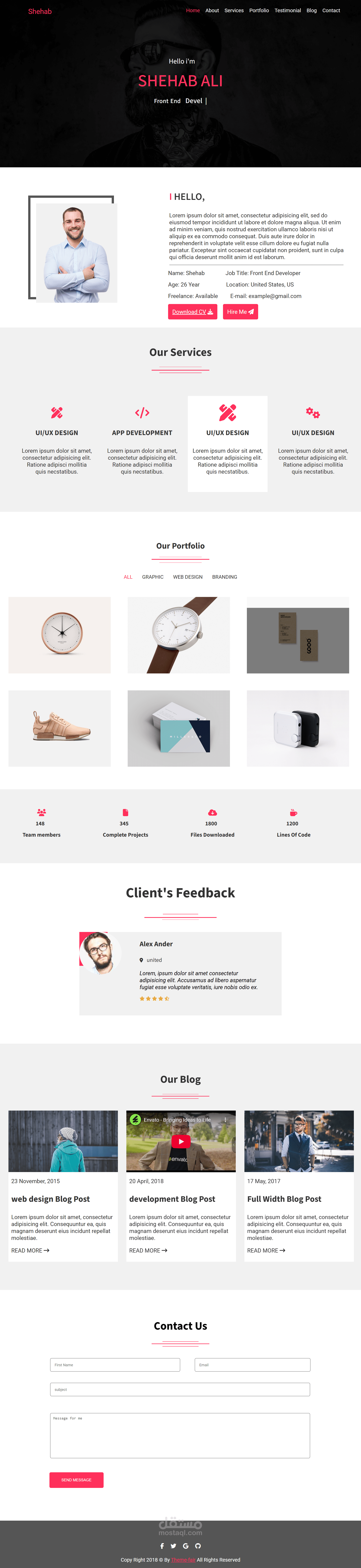 Fokir Portfolio Website
