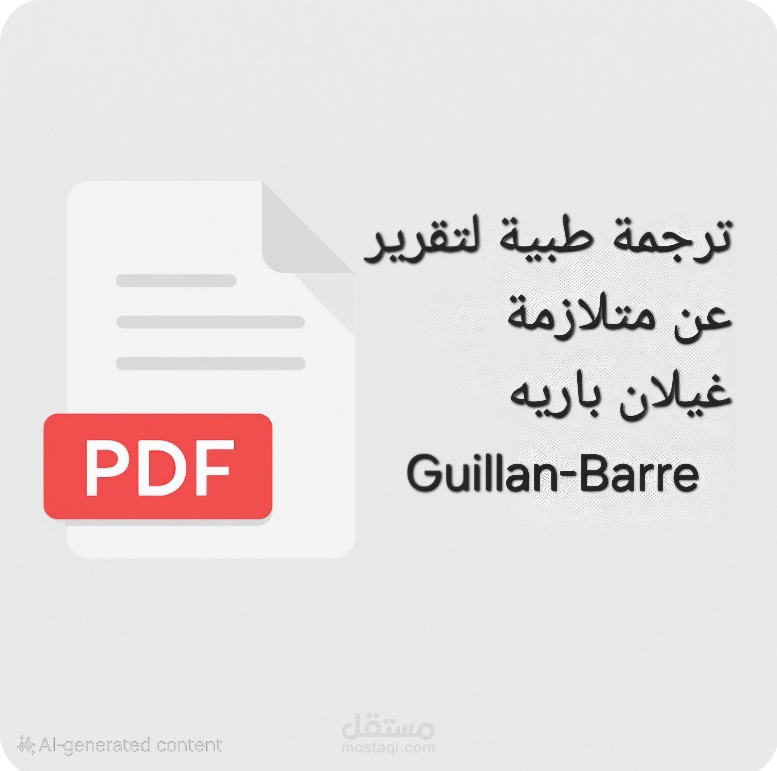 ترجمة تقرير متلازمة غيلان باريه
