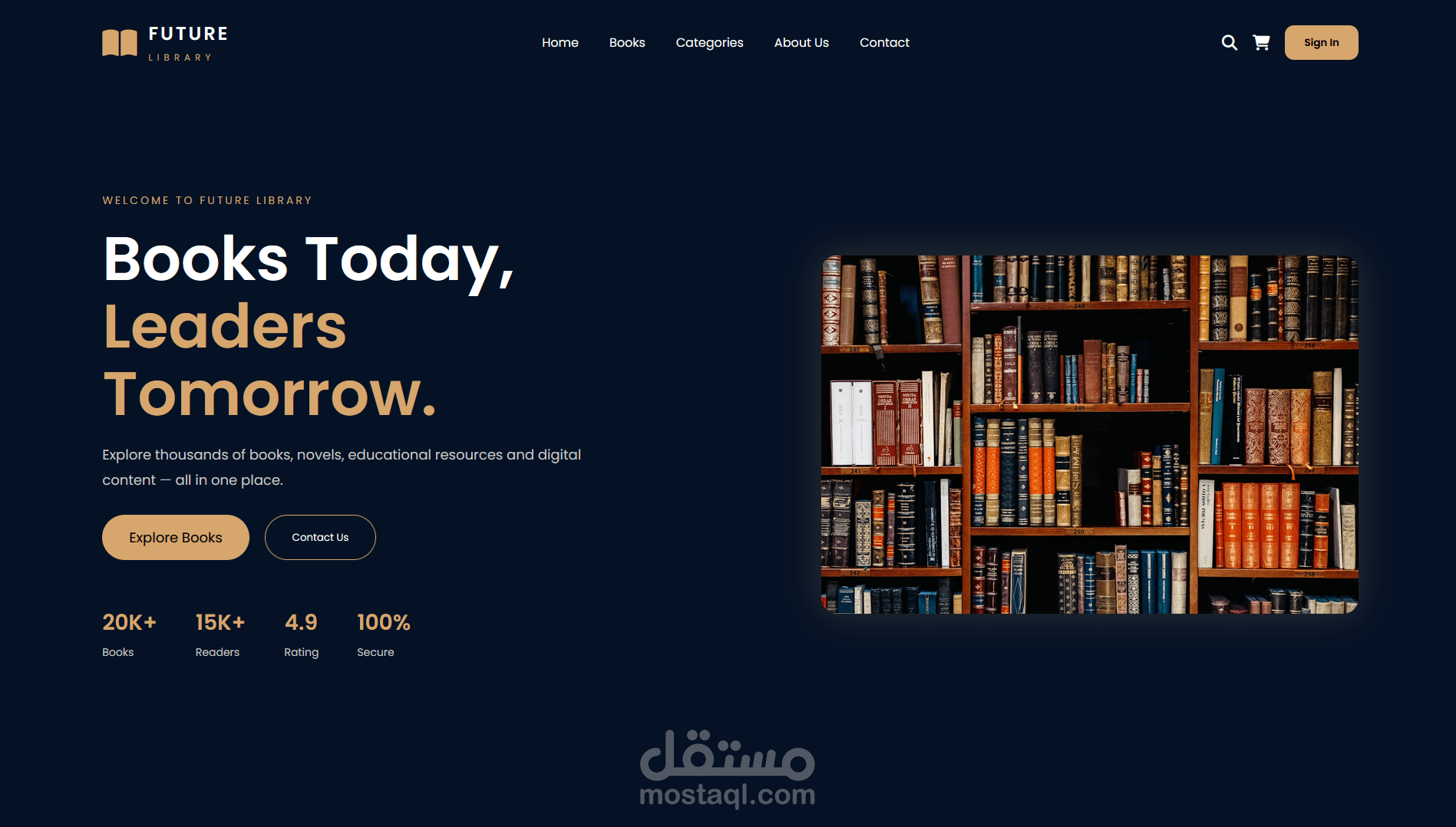 Future Library – Modern Digital Library Website