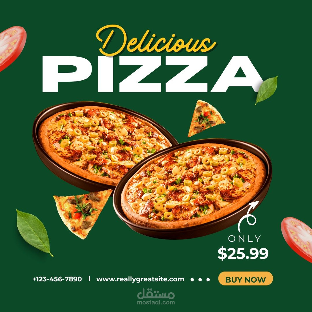 اعلان بيتزا