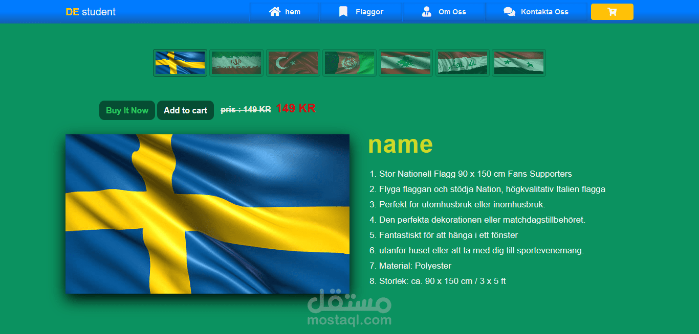 موقع بيع الأعلام واللافتات  Site selling flags and slanders