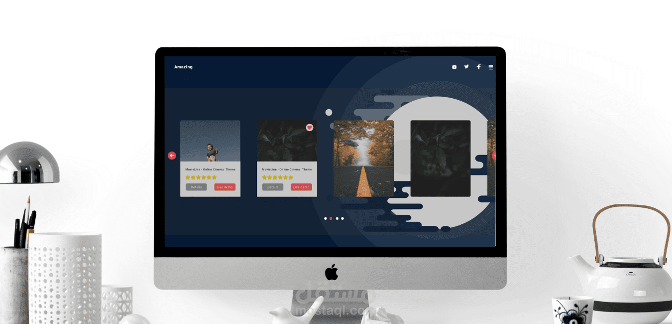 معرض الاعمال moon portfolio