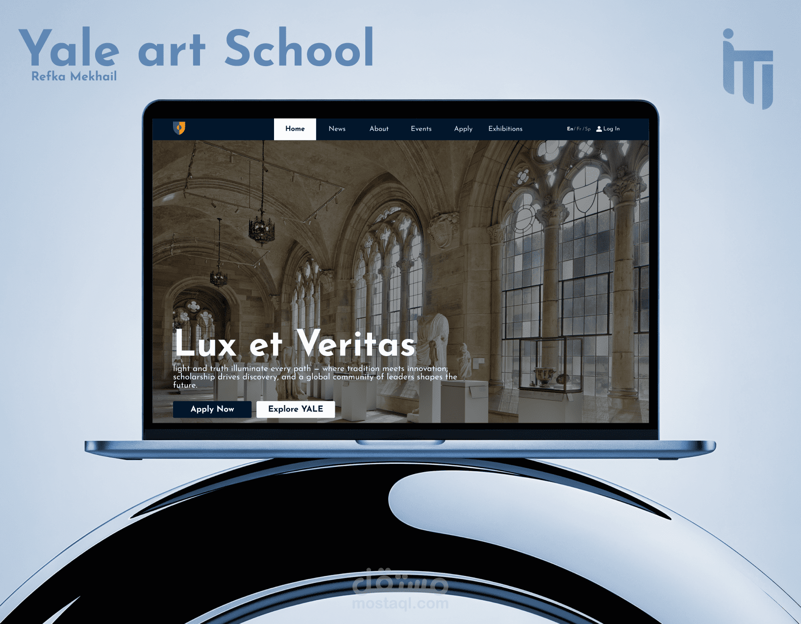اعادة تصميم موقع جامعه yale / redesign University of Yale website