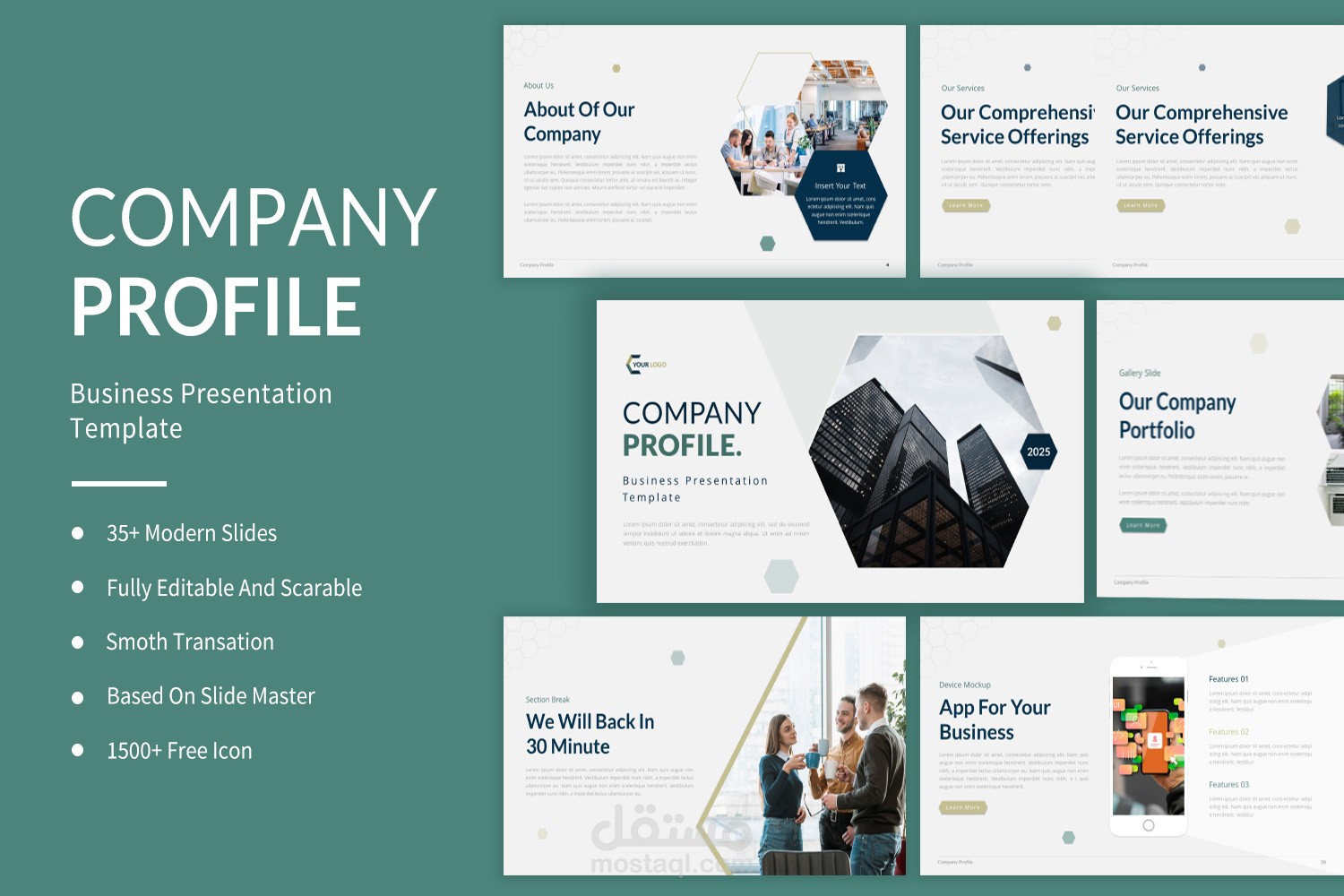 تصميم بورتفوليو وملف تعريفي للشركات (Company Profile Design)
