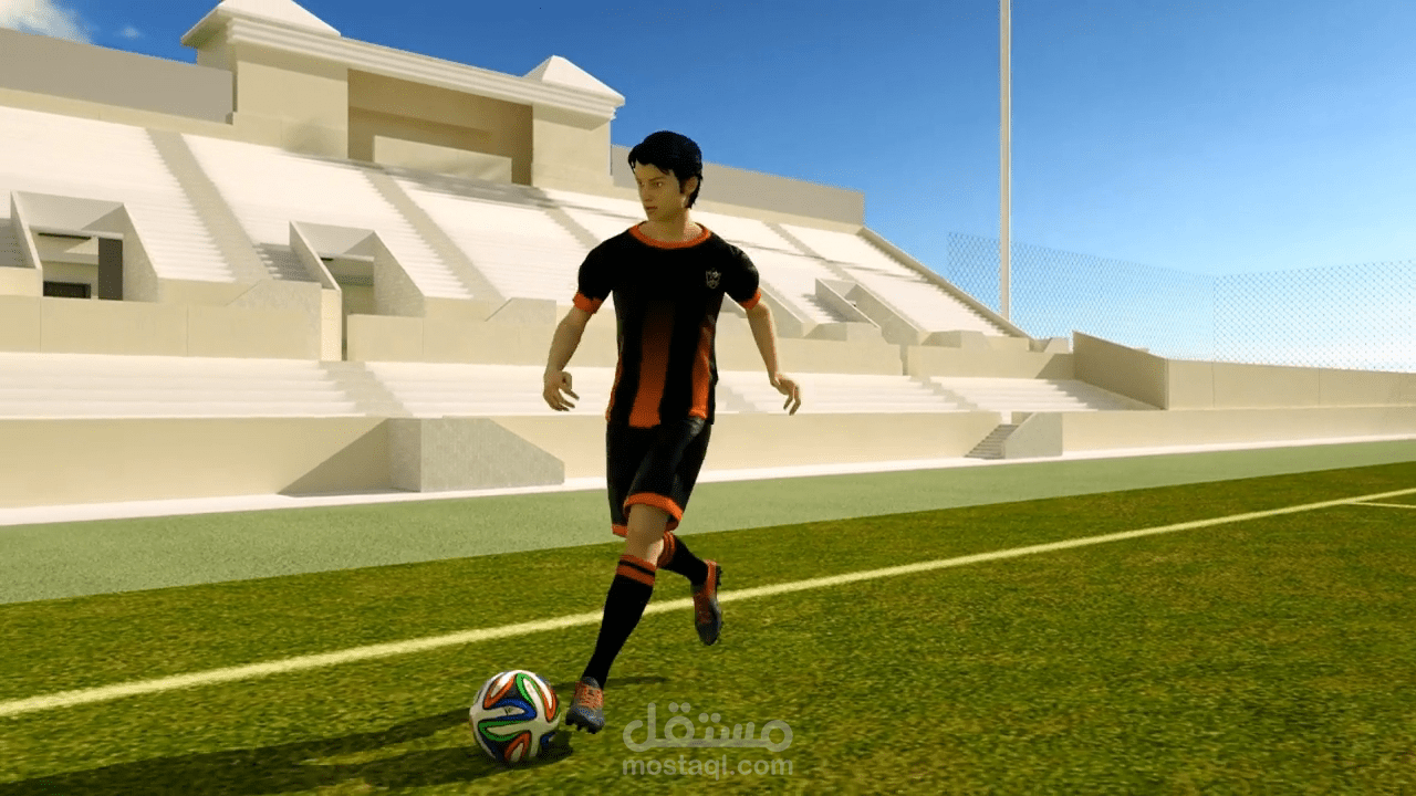 3D football animation