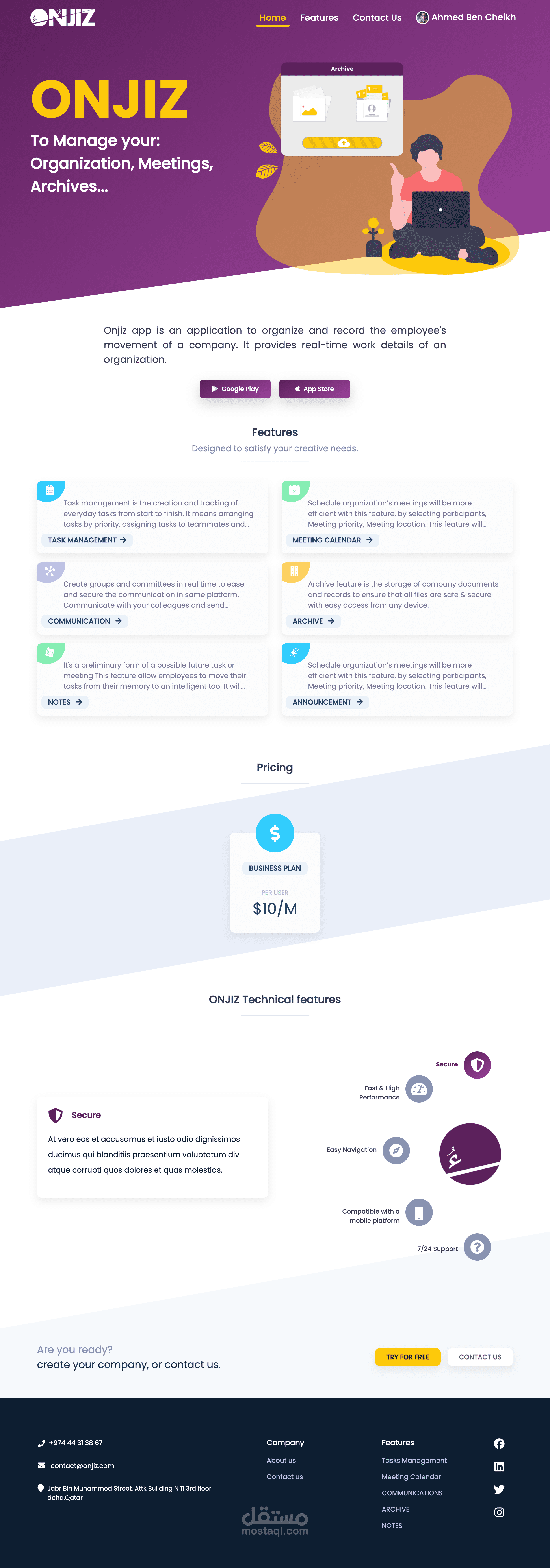 Onjiz Web Application