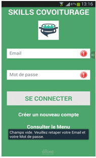 Application android de covoiturage