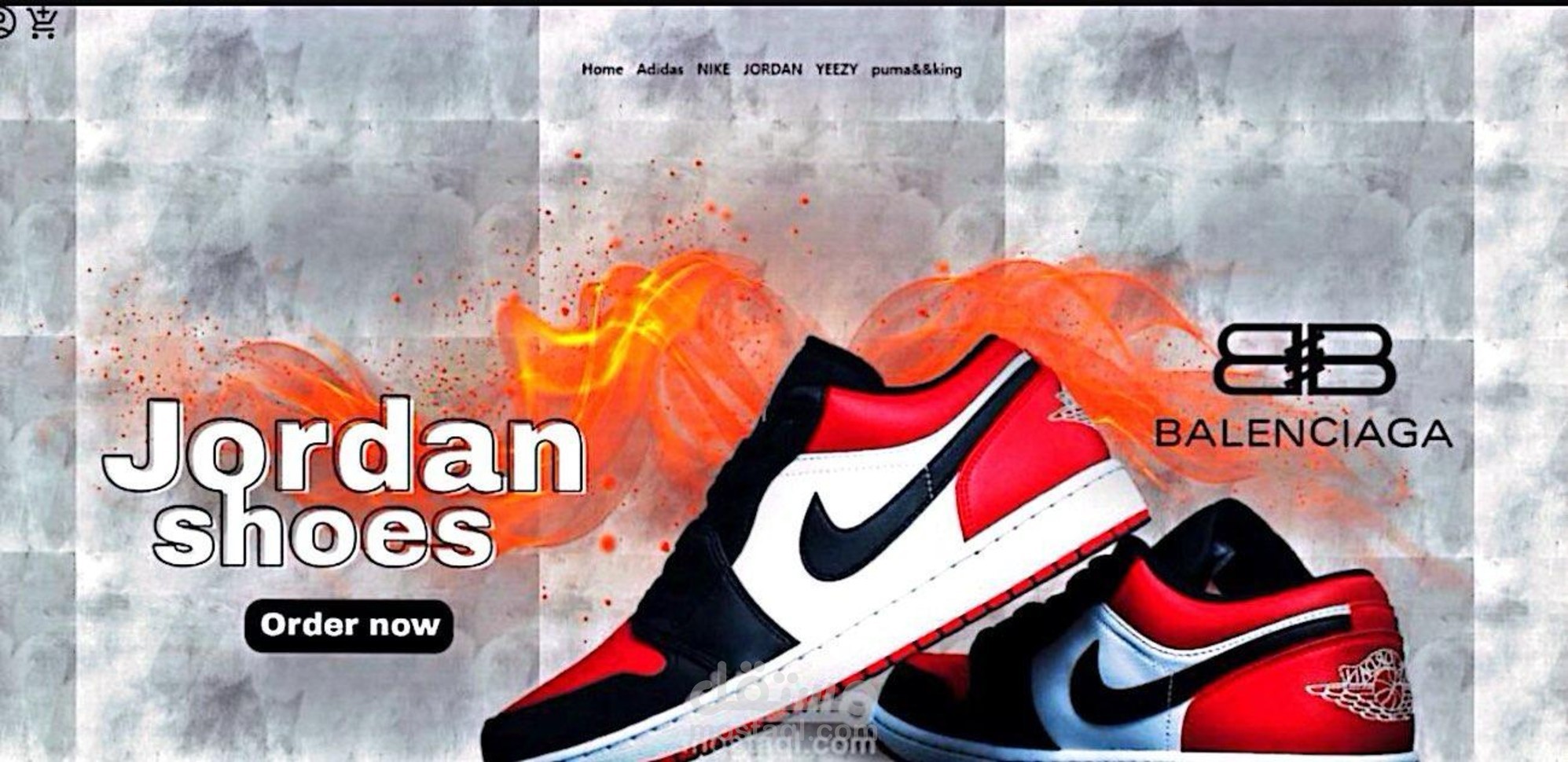 تصميم موقع احترافي للأحذية