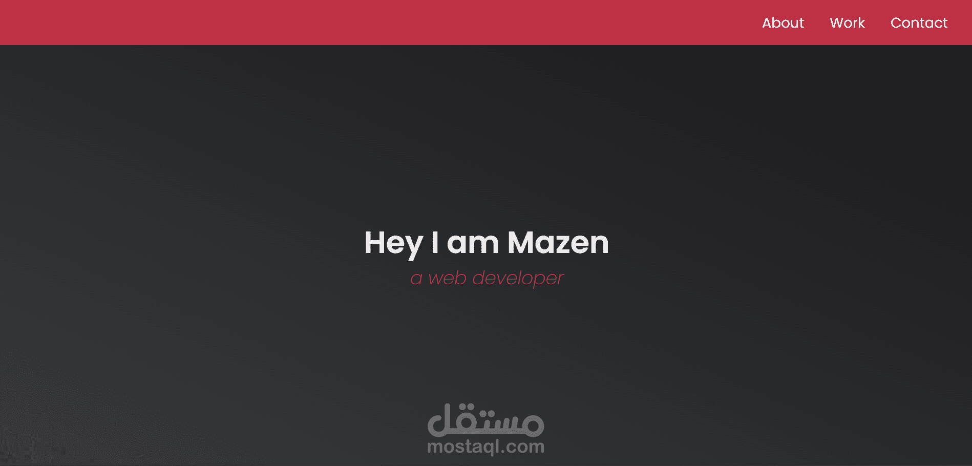 تصميم وتطوير بورتفوليو شخصي احترافي باستخدام HTML وCSS