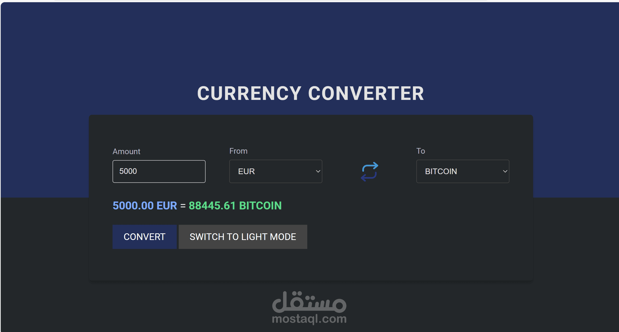 Concurrency Converter using typescript & bootstrap