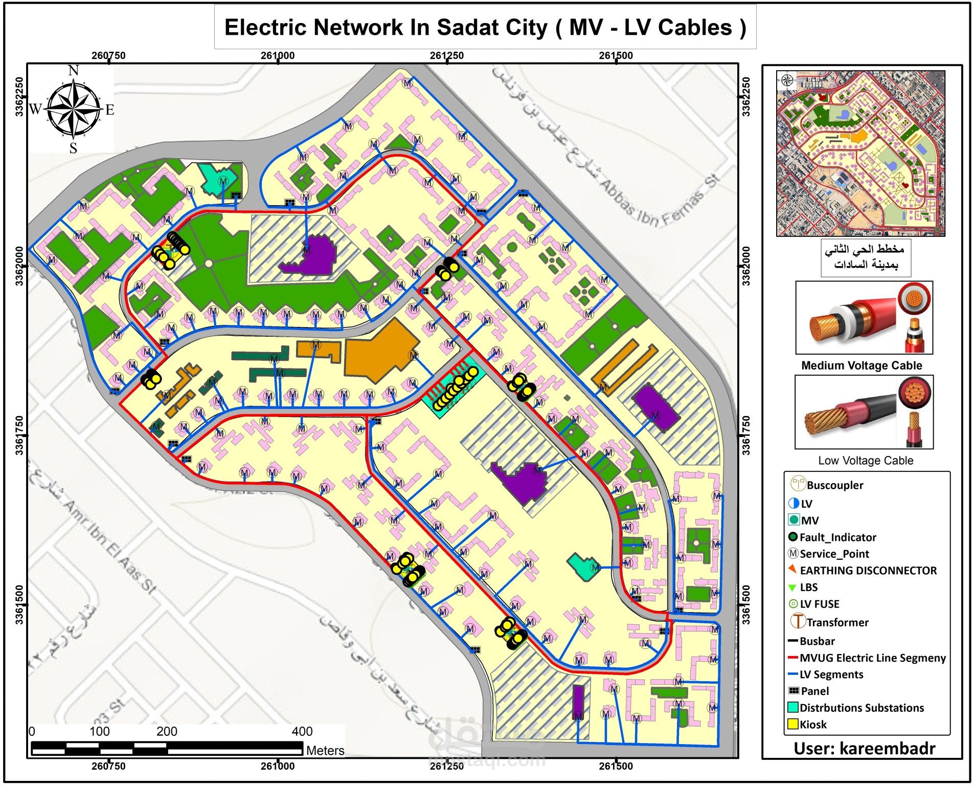 ELECTRIC NETWORK IN SADAT CITY (MV - LV CABELS)