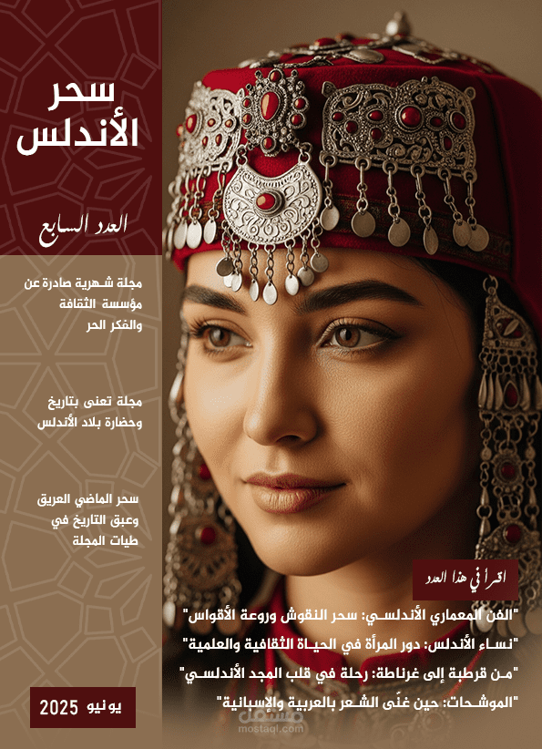 تصميم مجلة بعنوان سحر الأندلس