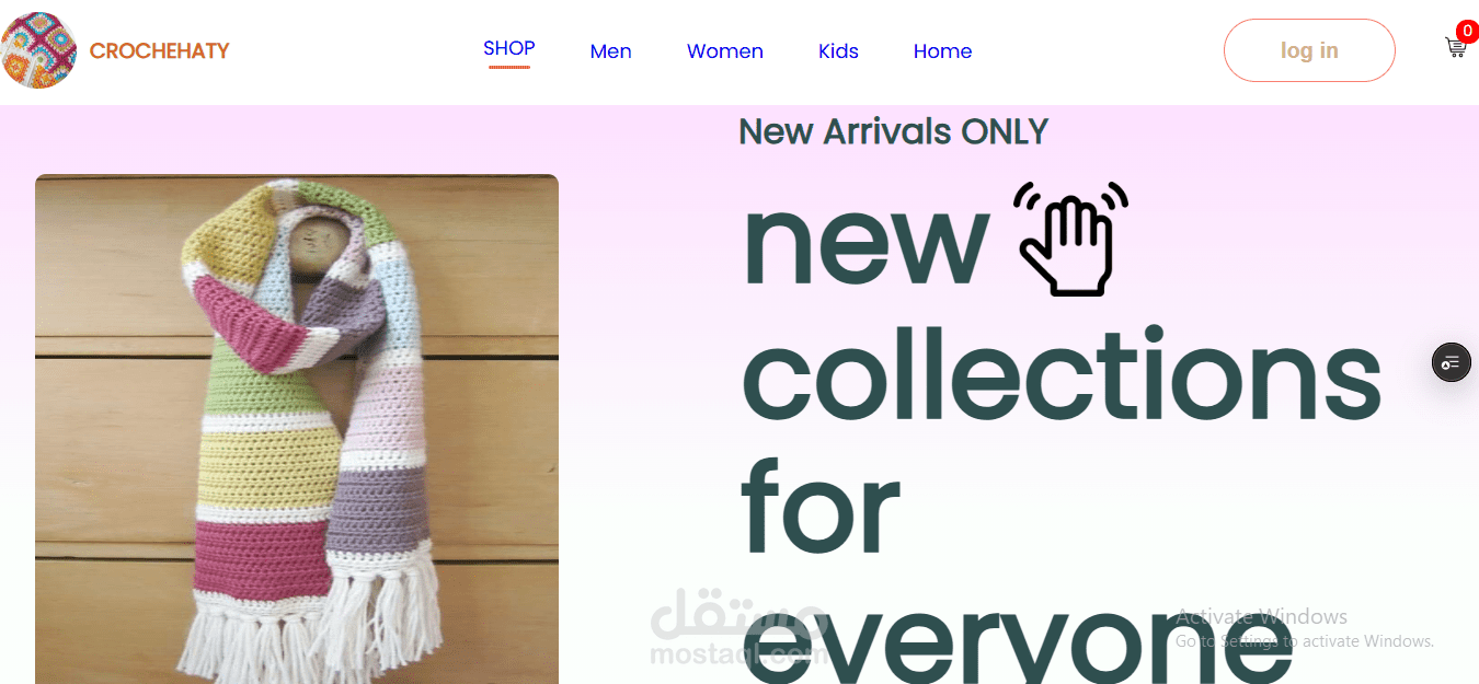 full stack MERN E-Commerce web App for crochet products