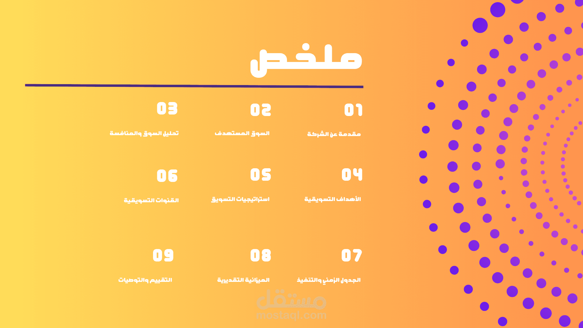 خطة تسويقية لشركة توصيل