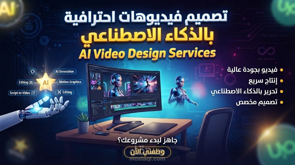 تصميم فيديوهات و اعلانات creative بال AI