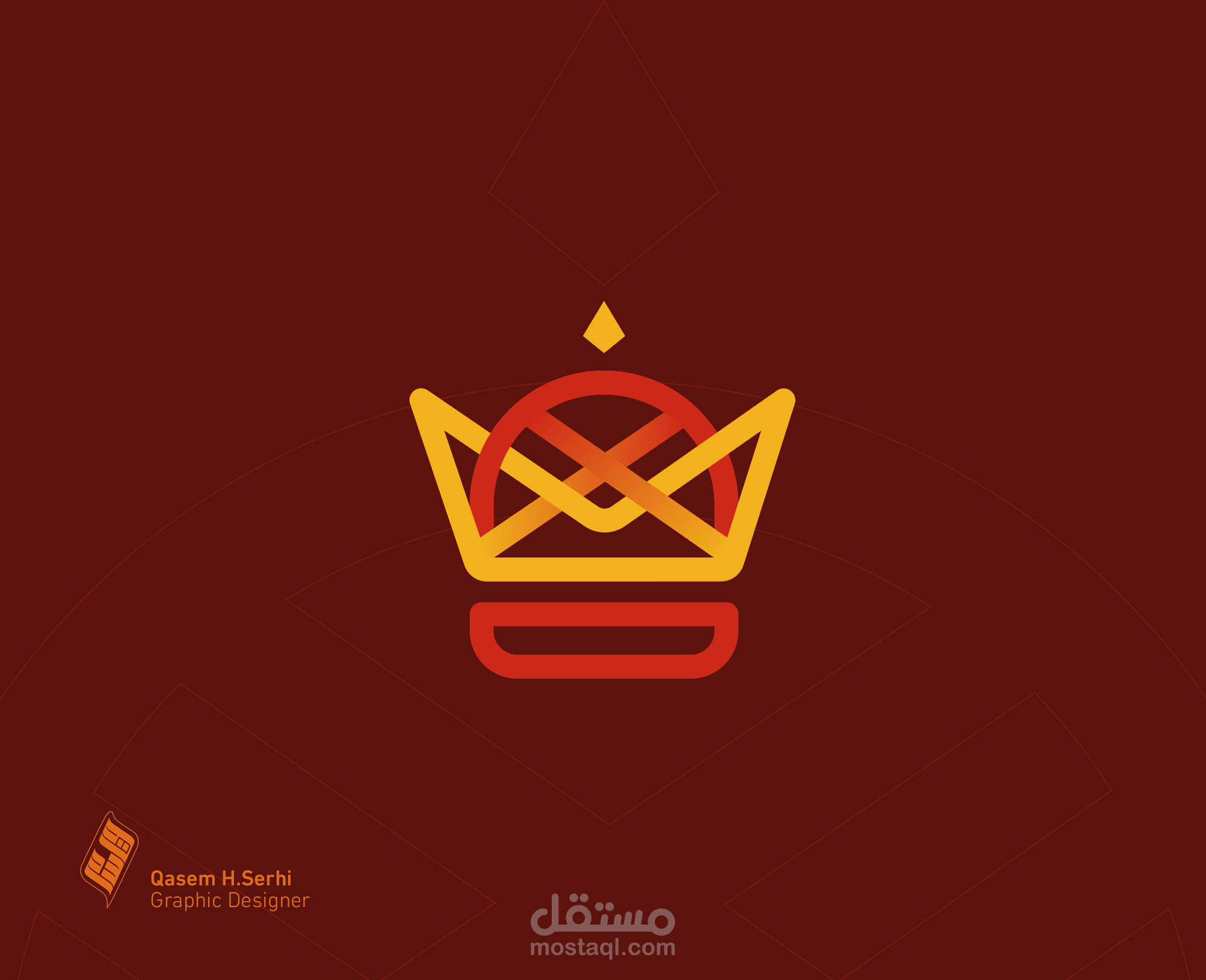 تصميم شعار | Queen Food
