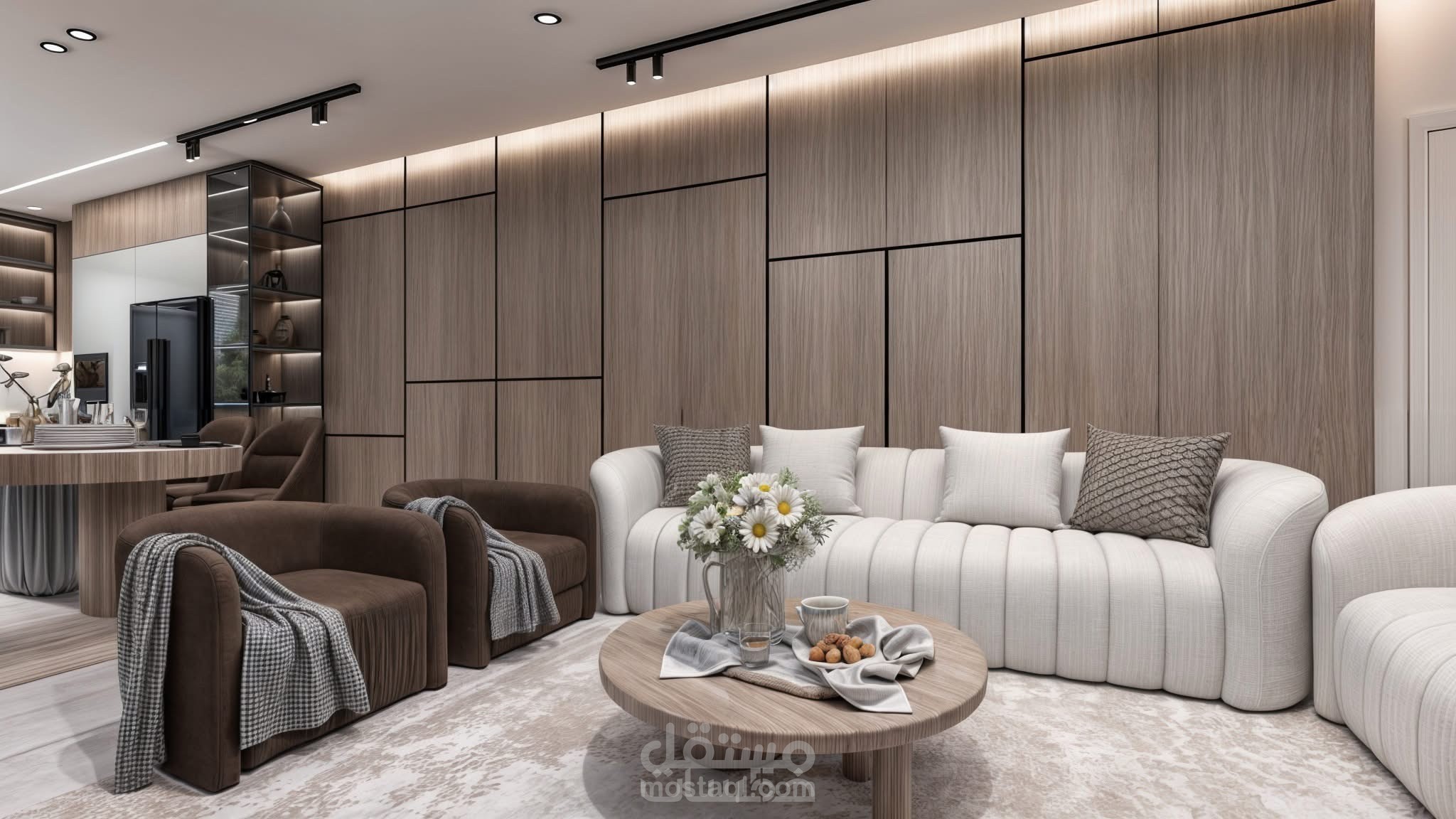 تصميم داخلي وديكور عصري واحترافي