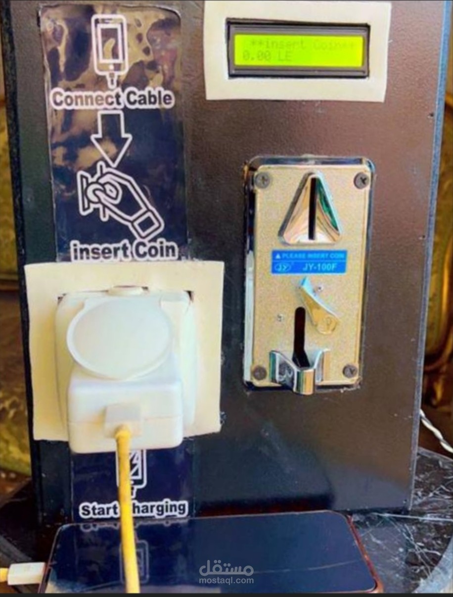 Coin based mobile charger prototype (by Arduino )