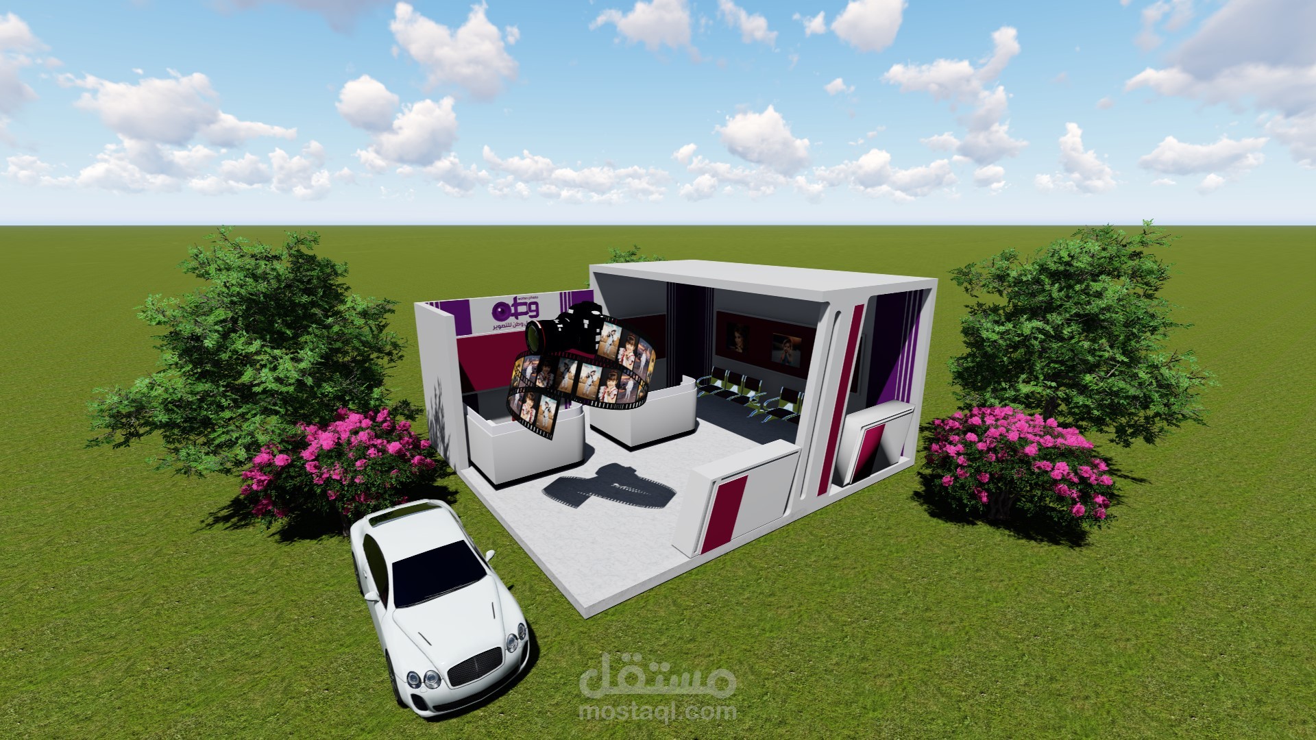 تصميم استوديو تصوير في صنعاء اليمن