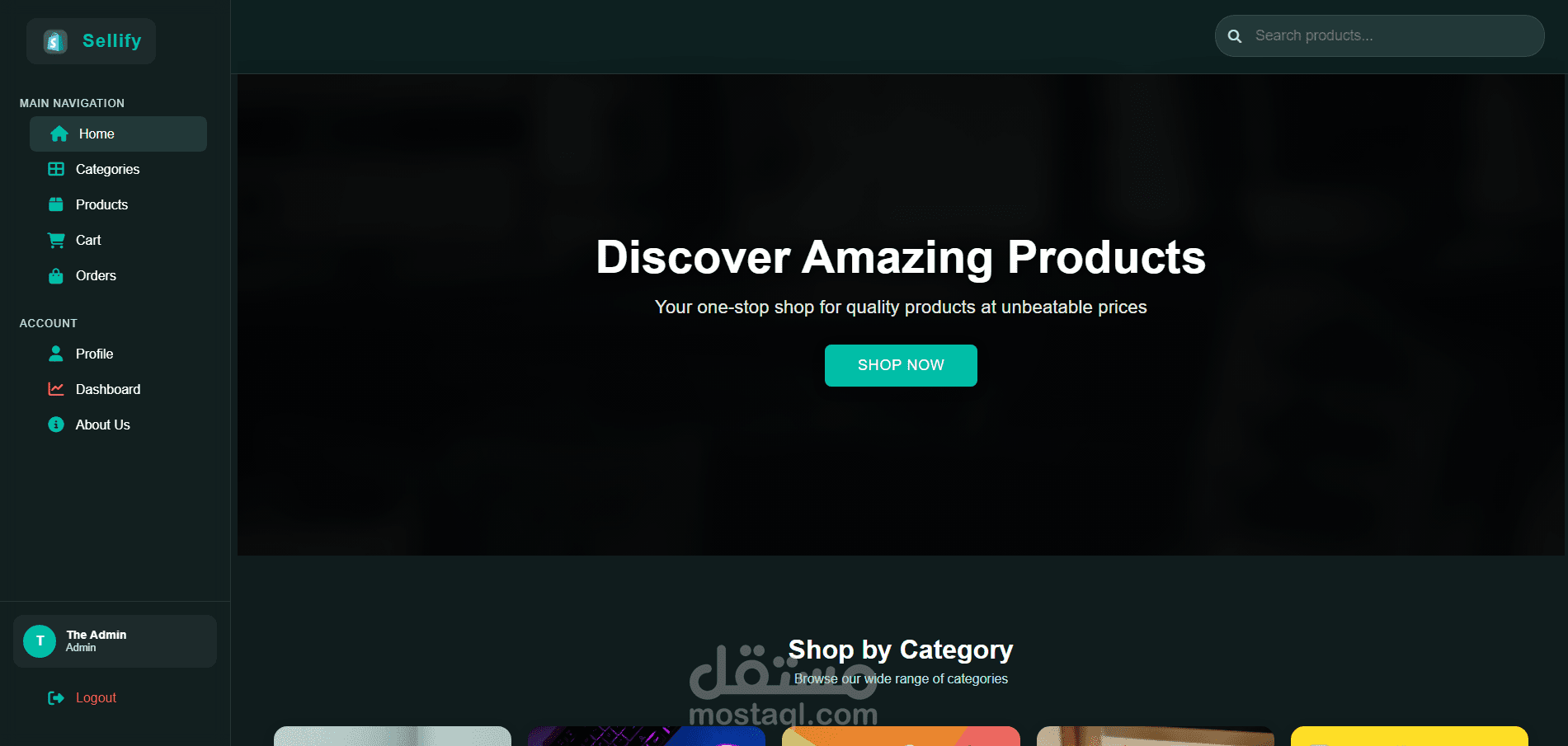 E-commerce website