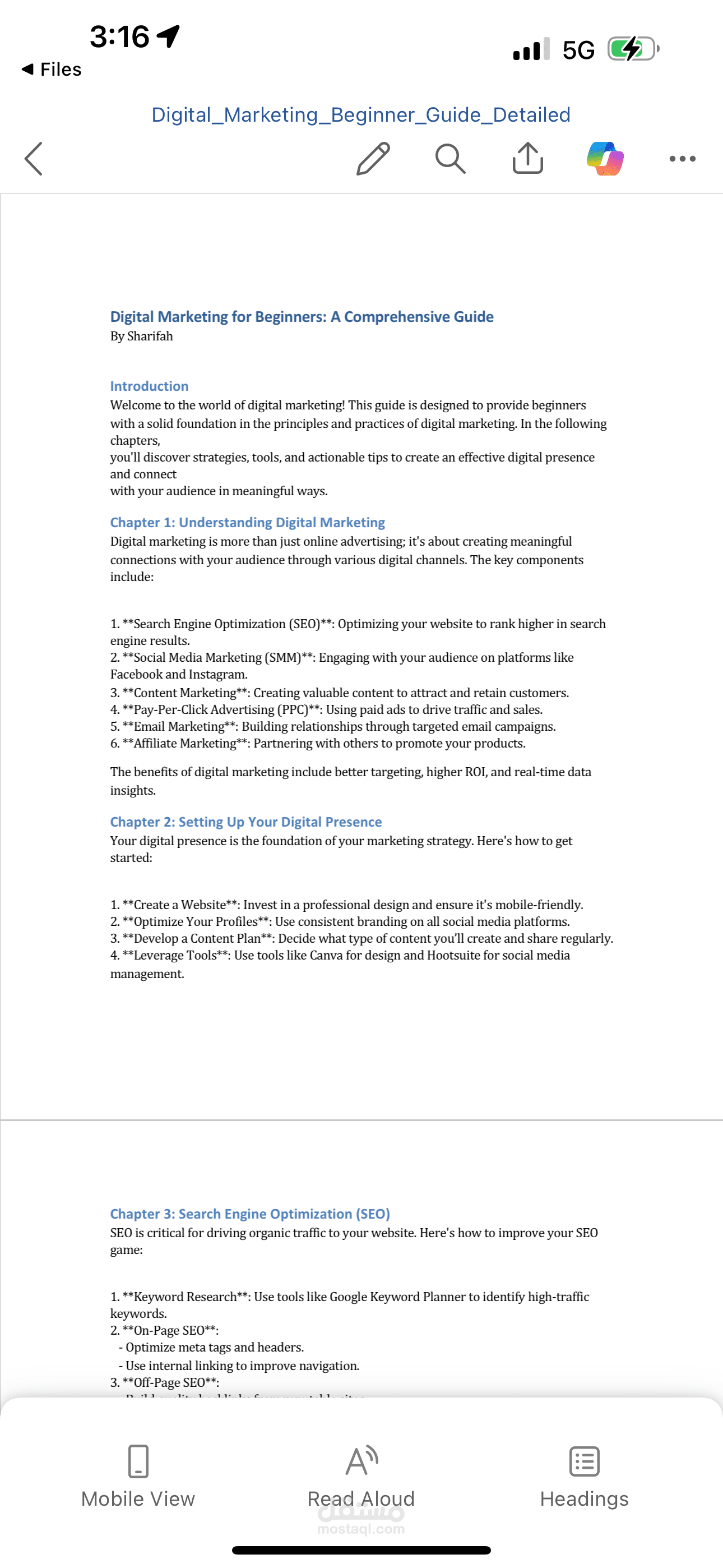 تفريغ PDF وتنسيقه في Word