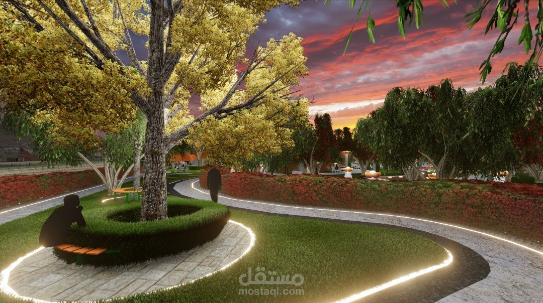 تصميم حديقة علاجية