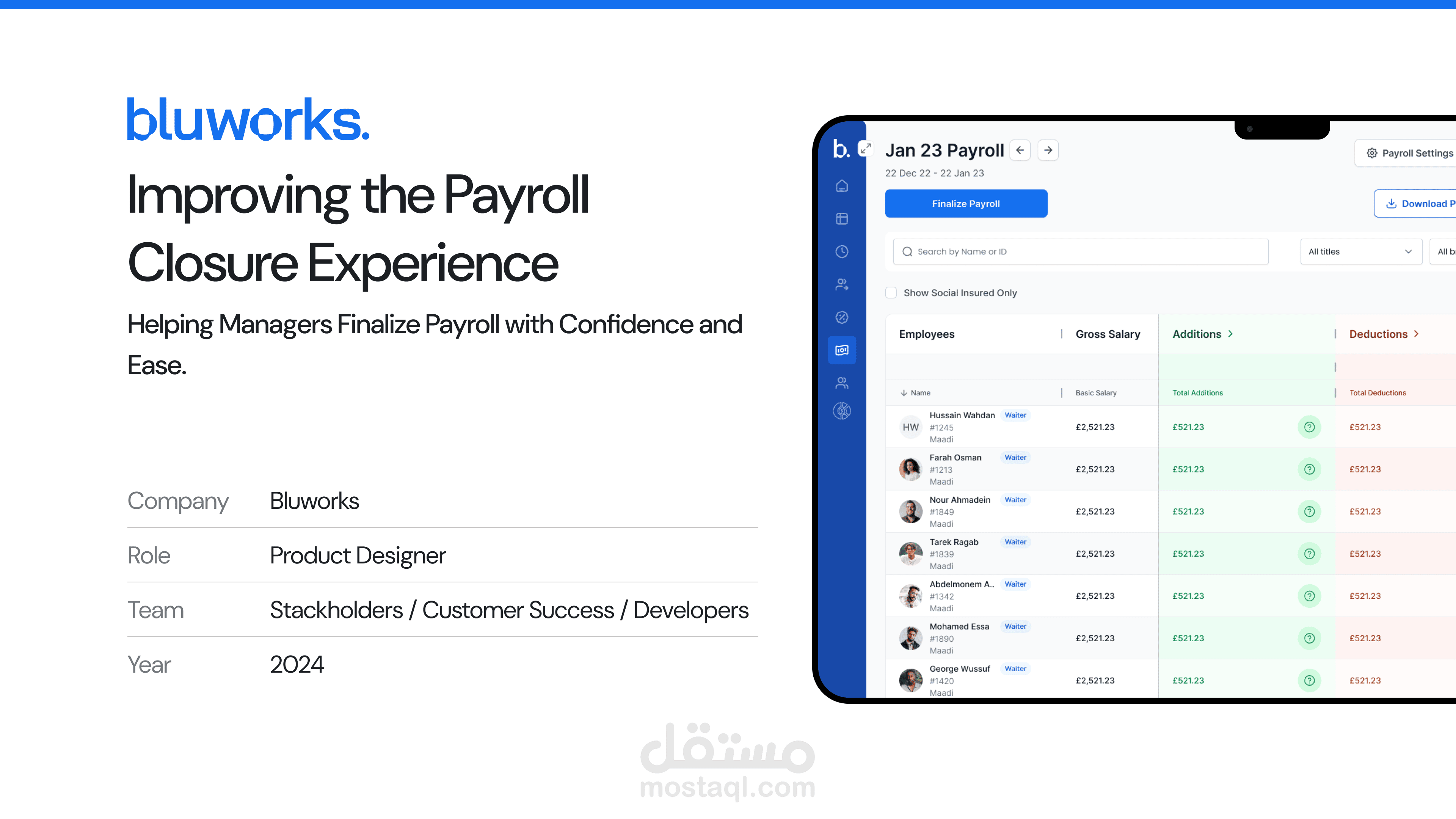 Bluworks - Saas HRMS منصة الموارد البشرية