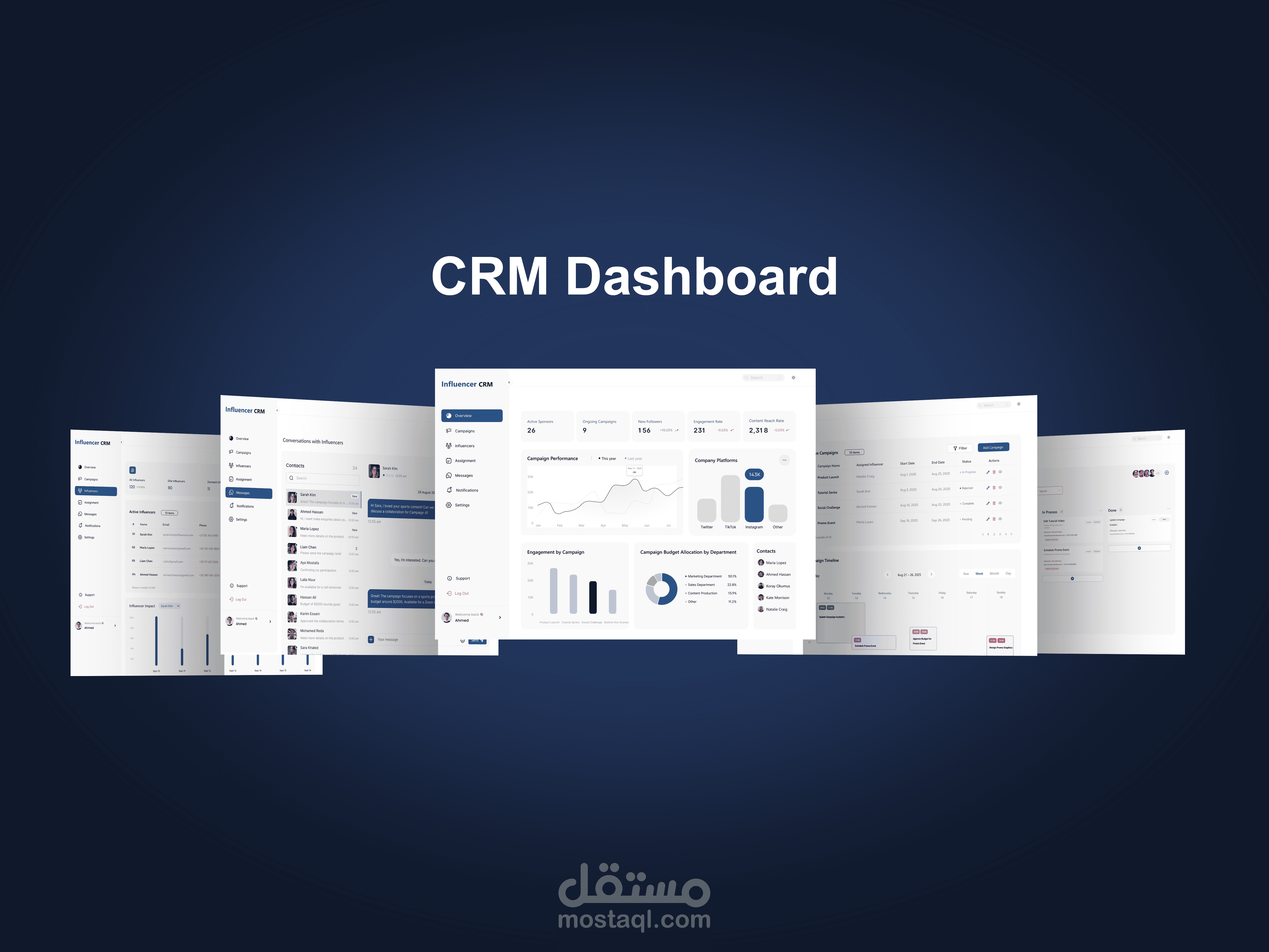Influencer CRM Dashboard