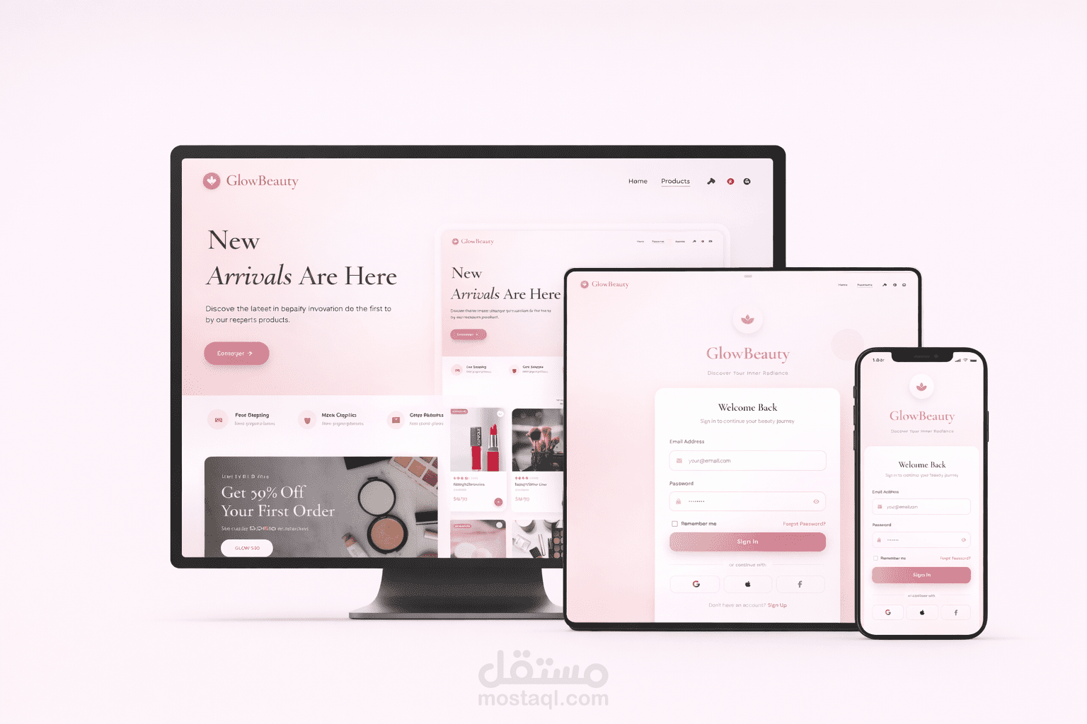 Glow Beauty – Makeup & Cosmetics E-Commerce Website