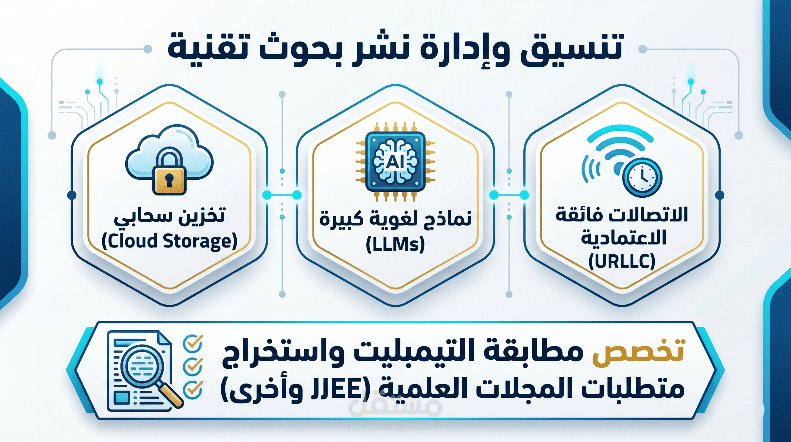 مساعدة في نشر 3 أوراق بحثية في مجلة معتمدة