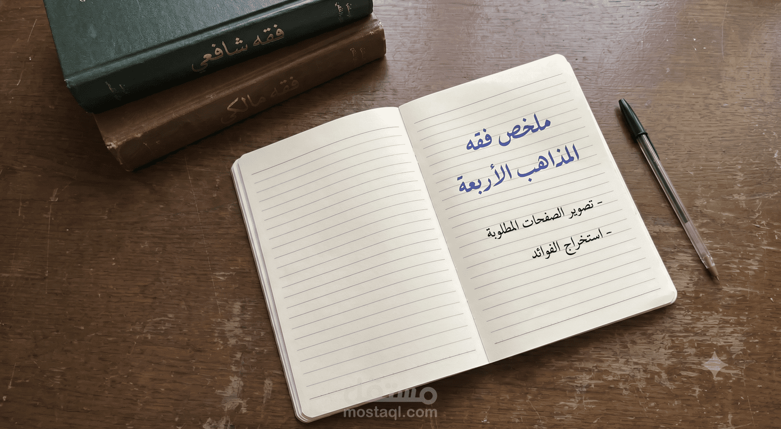 تلخيص واستخراج الفوائد الفقهية من المراجع المعتمدة للمذاهب الأربعة