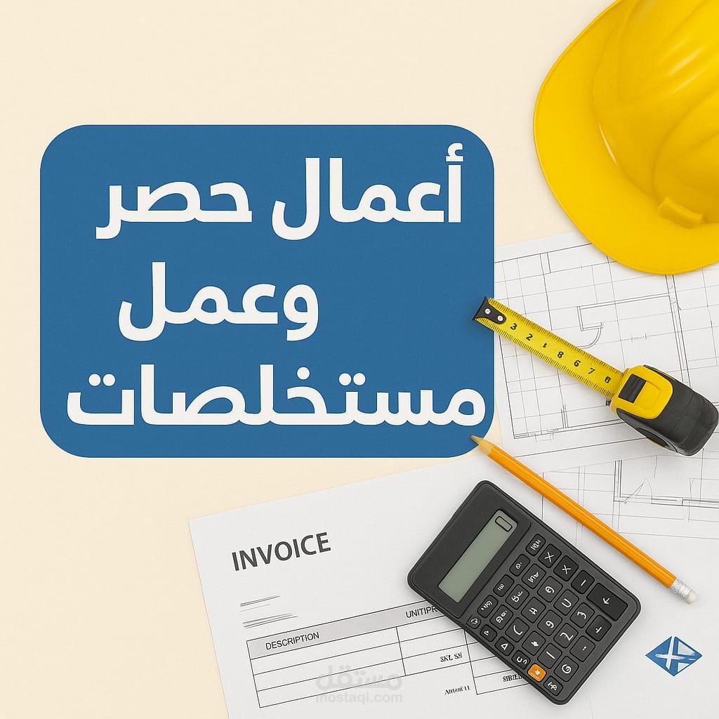 مستخلصات أعمال ختامي مع حصر كميات