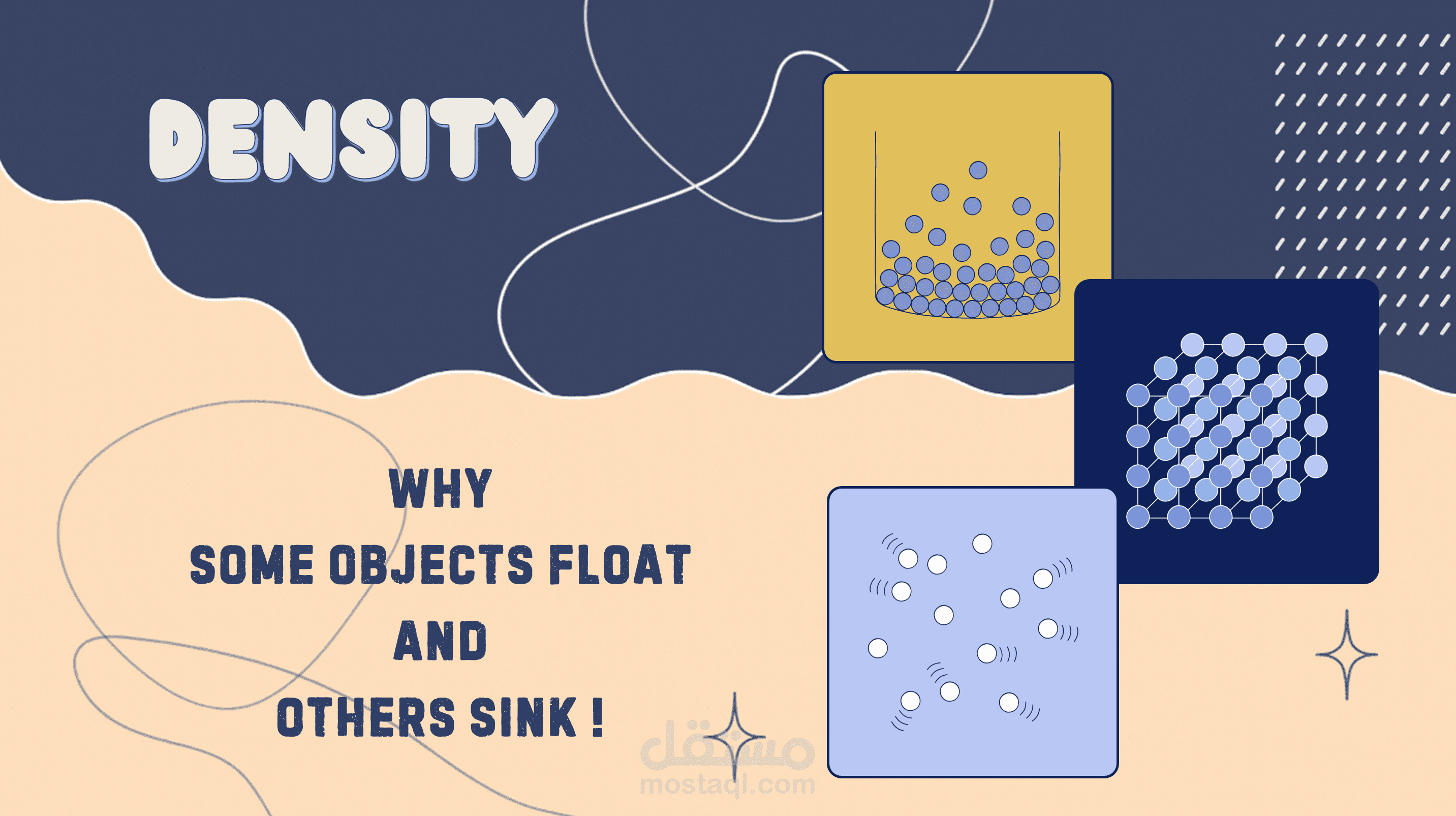 تصميم عرض تقديمي (PowerPoint) احترافي عن مفهوم الكثافة