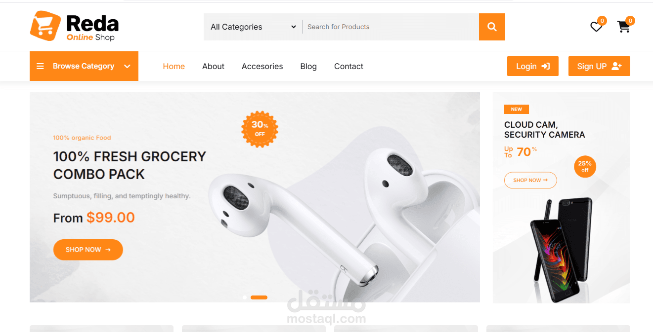 Responsive E-Commerce Website Development