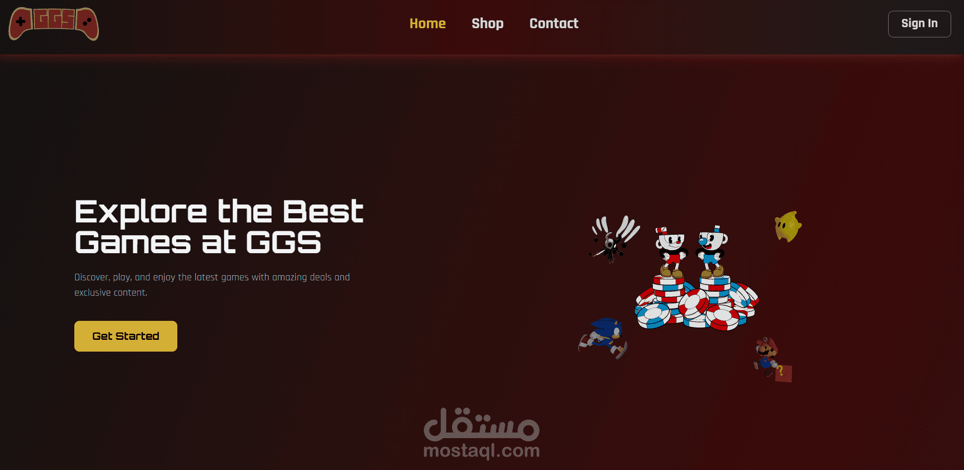Games Store Website